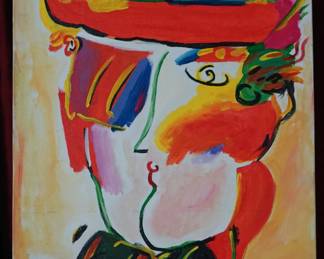 Peter Max, oil on canvas