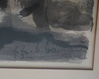 Pablo Picasso, signed on plate, numbered