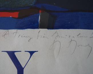 Marcel Mouly, hand signed poster