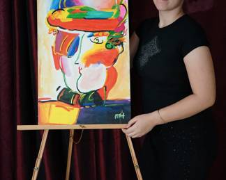 Peter Max, oil on canvas