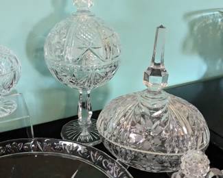 Beautiful crystal candy/compote dishes
