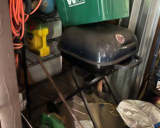 Portable grill and other misc. shed items