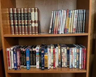 Books, DVDs, VHS tapes