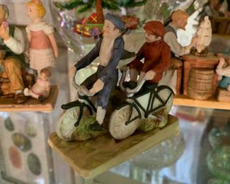 Normal Rockwell Inspired Figurines--Bicycle Boys, Country Doctor, Summer Fun, and more
