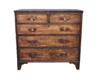 16 - Three and Two English Drawer Chest  43H x 46W x 21D