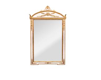 46-1 - 1960s Louis XVI Style Console and Mirror  Mirror  52H x 31Ds