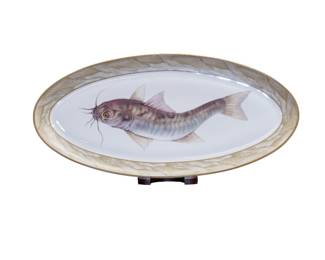 26 - Mottehdeh Winterthur Waterdance Plate  20.5L x 10W