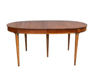 21 - Mid-Century Dining Table with One Leaf  30H x 64L x 42W