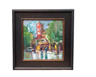 32 - "The Fox"  Oil By Barbara Flowers  18H x 17.5W