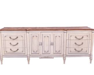 41 - Early 20th Century Painted Dresser  32H x 84W x 20D