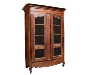 1 - Armoire Cabinet with Grill Panel Doors  84H x 51W x 24D