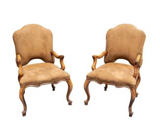30 - 19th Century French Louis XV Style Chairs  43H x 25.5W x 25D