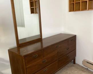 MCM Broyhill Premier Modern Classic Dresser with Mirror