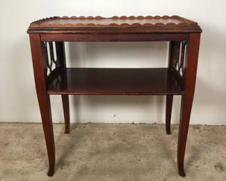 1900 1940s Chinoiserie Style Phone Book Table