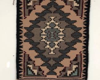 Handwoven Dine Navajo Attributed Rug  Unknown Artisan