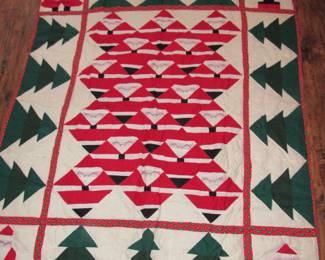 Small Christmas quilt  4' x 5'