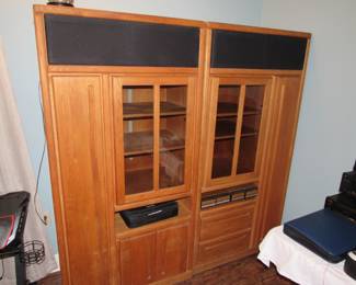 2 entertainment cabinets