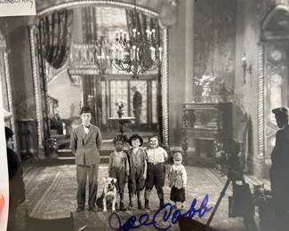 Autograph of Joe Cobb. One of the Little Rascals. Includes certificate of authenticity.