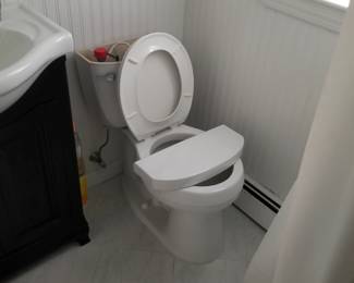Winterized commode - water is off - easy removal 