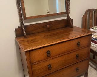 Antique Dresser with mirror