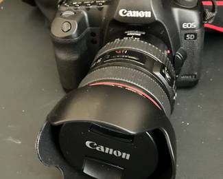 Canon EOS 5D w/ Hood,  EF Lens & Extras