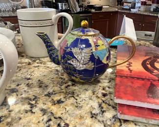 Cloisonne Enamel Teapot 