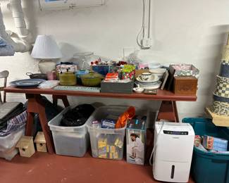 Lamp, Dehumidifier, Lots of Misc Things