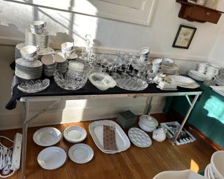 Dishes, Glassware, Stemware, Platters, Flatware