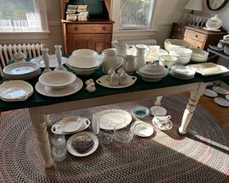Lots of White Dishes - Bowls, Plates, Platters & Pitchers