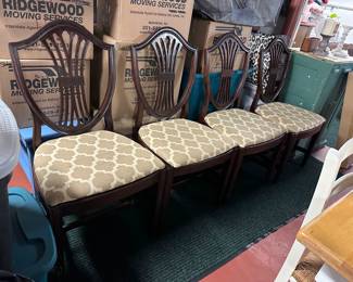 Mahogany Dining Chairs (4)
