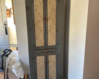 Primitive Style Tall Cupboard 