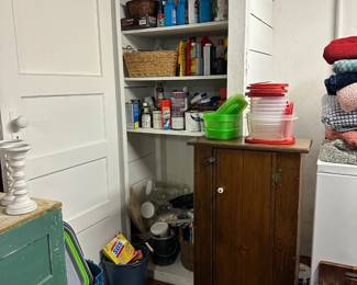Misc. Supplies, Primitive Style Cabinet