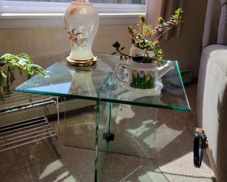Glass Side Table