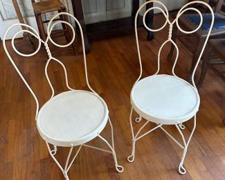 pair of cafe chairs 