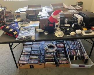 DVD's, electronics, collectibles