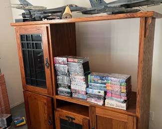 TV stand, models, DVD's