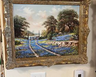 Texas Blue Bonnets by William Robert Thrasher