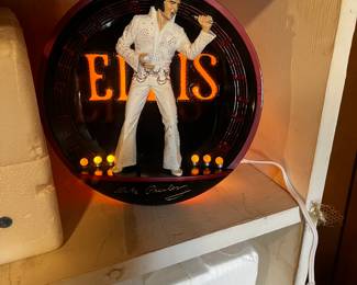 Elvis galore!! this lights up!