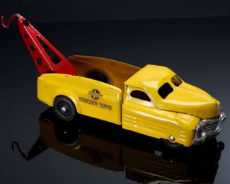 Vintage Buddy L Pressed Steel Wrecking Truck Tow Truck Toy	6x4x16.5in	196244
