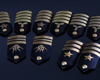 Lot of 5 Pairs US Military Shoulder Boards 	5.45x2.35in	199141
