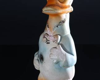 1940s Vintage Carnival Chalkware Donald Duck Figure Disney 	14x5x4in	196077
