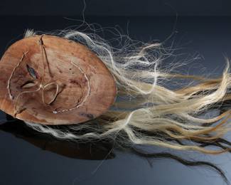 Vintage Yaqui Pasko'ola Pascola Wooden Mexican Dance Mask #1	3.5x5.5x8in	196029
