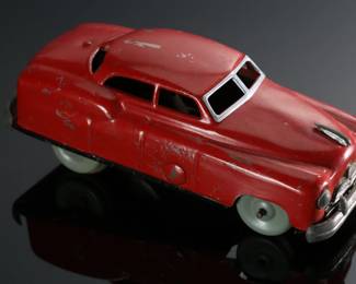 1940s Vintage Alps Japanese Tin Litho Press Wind Toy Car Pressmobile	2.5x2.5x6in	196057
