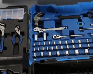 Kobalt 200-Piece Household Tool Set with Hard Case	Case: 21x18x9.75in	199113
