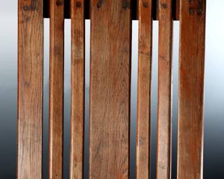 Antique Oak Wood Slat Automotive Mechanics Creeper	5x20.5x44.25in	199066
