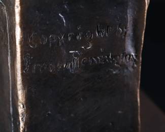 The Sergeant Frederic Remington Bronze Bust 12in Western Art	12.25x4.75x7in	199014
