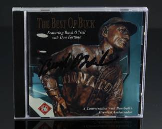 *Signed* Buck O'Neil Autographed CD "The Best of Buck" Negro League Baseball Ambassador	4.9x5.6in	199179
