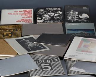 Lot of 20 Vintage Art Publications Gallery Catalogs Show Books Etc	Stack: 5x12x12in	196204
