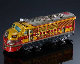 Vintage Japanese Central RR Tin Toy Train Japan TN 	2x1.5x6.5in	196146
