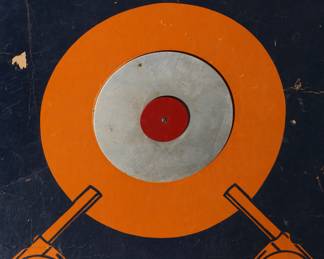 Vintage Clarke MFG Cannon Ball Target	18x16in	196060
